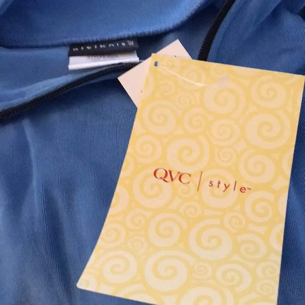 QVC Citiknits Blue Zip Up jacket